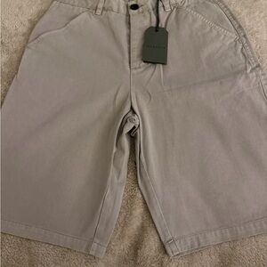 All Saints Men's Tan Flat Front Shorts BRAND NEW